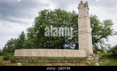 Bloomington, Indiana - 30 maggio 2022: Campus universitario della Indiana University Hoosiers Foto Stock