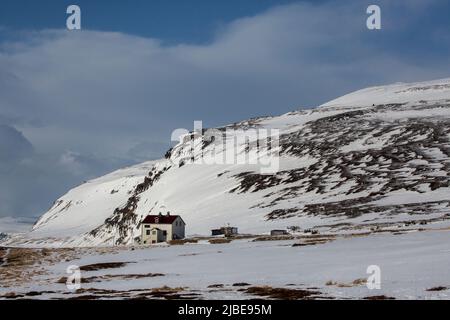 Paesaggio meraviglioso nella Riserva Naturale di Hornstrandir, Islanda. Foto Stock