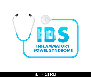 SINDROME INFIAMMATORIA INTESTINALE. Infografica con sindrome infiammatoria intestinale Illustrazione Vettoriale