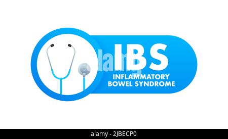 SINDROME INFIAMMATORIA INTESTINALE. Infografica con sindrome infiammatoria intestinale Illustrazione Vettoriale