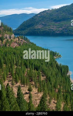 Lago Koocanusa in Montana, USA Foto Stock