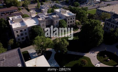 Manhattan, Kansas - 24 maggio 2022: Stadio di football NCAA College della Kansas state University Wildcats Foto Stock