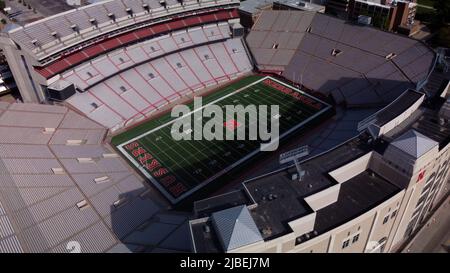 Lincoln, Nebraska - 29 maggio 2022: Stadio di calcio NCAA College dell'Università del Nebraska Foto Stock