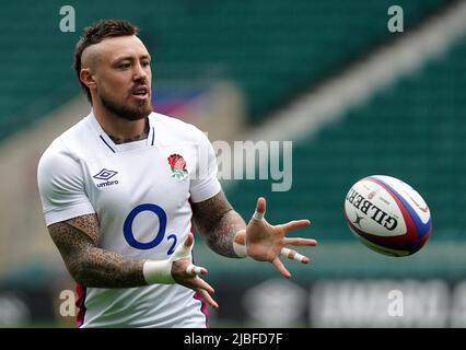 Foto di archivio datata 11-03-2022 del Jack Nowell d'Inghilterra. Wings Jonny May e Jack Nowell sono stati nominati questa settimana in una squadra inglese di 35 uomini per un campo di allenamento di tre giorni. Data di emissione: Lunedì 6 giugno 2022. Foto Stock