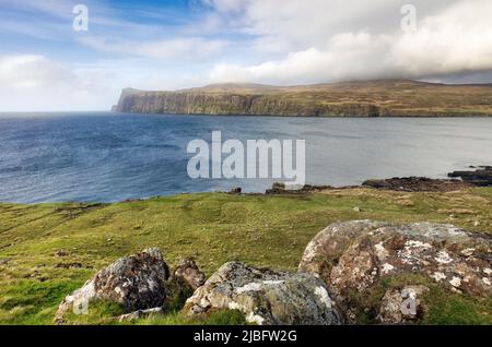 Costa Verde nell'isola di Skye, Scozia Foto Stock