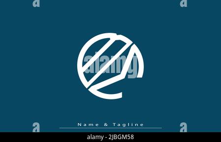 Lettere alfabetiche iniziali logo monogramma BM, MB Illustrazione Vettoriale