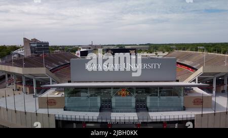 Ames, Iowa - 28 maggio 2022: Iowa state University Cyclones' College campus Foto Stock