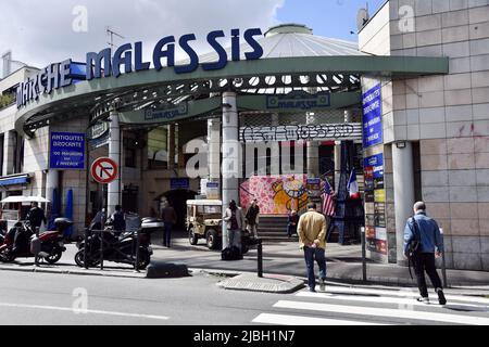 Antiquariato in mostra al Marché aux Puces de Saint-Ouen mercato delle pulci - Parigi - Francia Foto Stock