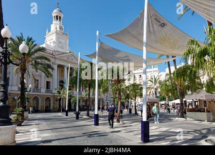 Cadice: Plaza de San Juan de Dios Foto Stock