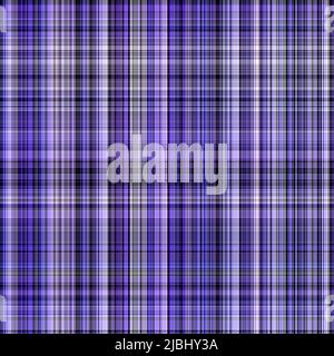 Colore tartan diagonale viola peri dell'anno texture motivo senza cuciture. Gingham tonale, grunge controllare texture sfondo trendy. Lavaggio bianco e blu tenue Foto Stock