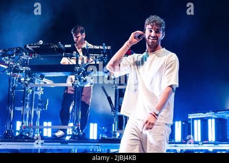 Vista sulle montagne, Stati Uniti. 05th giugno 2022. Alex Pall e Drew Taggart- il credito dei Chainsmokers: Imagespace/Alamy Live News Foto Stock