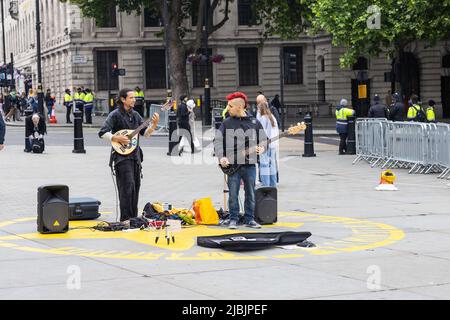 London The Mall e il Platinum Jubilee Foto Stock