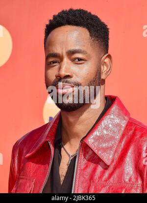 Jay Ellis partecipa ai 2022 MTV Movie and TV Awards al Barker Hangar di Santa Monica, Los Angeles, USA, il 05 giugno 2022. Foto Stock