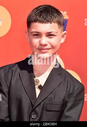 Javon 'Wanna' Walton partecipa ai 2022 MTV Movie and TV Awards al Barker Hangar di Santa Monica, Los Angeles, USA, il 05 giugno 2022. Foto Stock