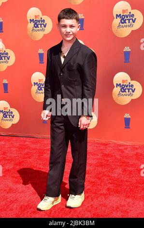 Javon 'Wanna' Walton partecipa ai 2022 MTV Movie and TV Awards al Barker Hangar di Santa Monica, Los Angeles, USA, il 05 giugno 2022. Foto Stock