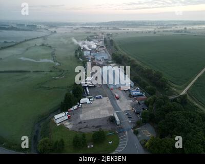 Cherwell Valley Business Park. Twyford Mill Aerial foto. Northamptonshire. Inghilterra. REGNO UNITO Foto Stock