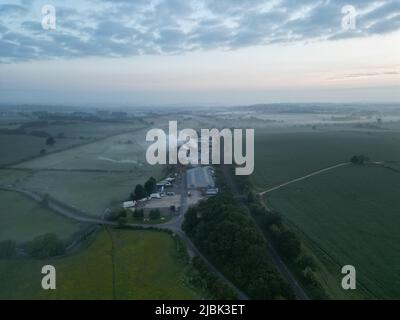 Cherwell Valley Business Park. Twyford Mill Aerial foto. Northamptonshire. Inghilterra. REGNO UNITO Foto Stock