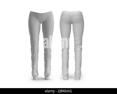 Jogger Sweatpants 3D Illustrazione Mockup scena su sfondo isolato Foto Stock