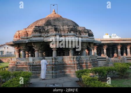 Tempio di Chandramouleshwara (tempio di Ishwara) , Arasikere si trova nel distretto di Hassan di Karnataka. Foto Stock