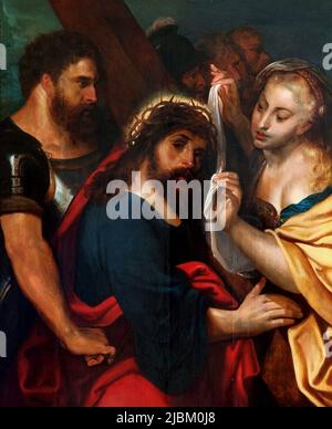 Cristo che porta la croce dalla bottega di Pietro Paolo Rubens (1577–1640) Foto Stock