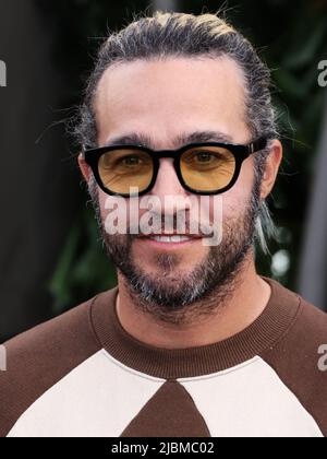 HOLLYWOOD, LOS ANGELES, CALIFORNIA, USA - 06 GIUGNO: Il musicista americano Pete Wentz arriva al "Jurassic World Dominion" di Los Angeles Premiere of Universal Pictures, tenuto presso il TCL Chinese Theatre IMAX il 6 giugno 2022 a Hollywood, Los Angeles, California, Stati Uniti. (Foto di Xavier Collin/Image Press Agency) Foto Stock