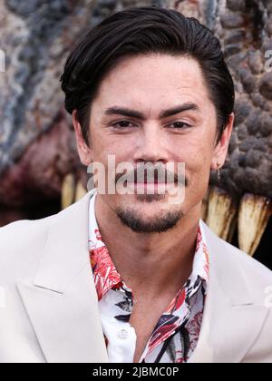 HOLLYWOOD, LOS ANGELES, CALIFORNIA, USA - GIUGNO 06: L'attore americano Tom Sandoval arriva al "Jurassic World Dominion" di Los Angeles Premiere of Universal Pictures tenuto al TCL Chinese Theatre IMAX il 6 Giugno 2022 a Hollywood, Los Angeles, California, Stati Uniti. (Foto di Xavier Collin/Image Press Agency) Foto Stock