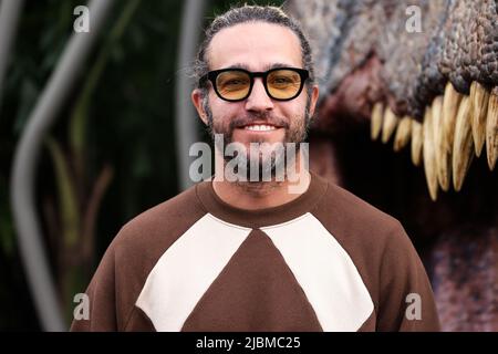 Hollywood, Stati Uniti. 06th giugno 2022. HOLLYWOOD, LOS ANGELES, CALIFORNIA, USA - 06 GIUGNO: Il musicista americano Pete Wentz arriva al "Jurassic World Dominion" di Los Angeles Premiere of Universal Pictures, tenuto presso il TCL Chinese Theatre IMAX il 6 giugno 2022 a Hollywood, Los Angeles, California, Stati Uniti. (Foto di Xavier Collin/Image Press Agency) Credit: Image Press Agency/Alamy Live News Foto Stock