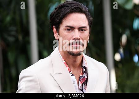 Hollywood, Stati Uniti. 06th giugno 2022. HOLLYWOOD, LOS ANGELES, CALIFORNIA, USA - GIUGNO 06: L'attore americano Tom Sandoval arriva al "Jurassic World Dominion" di Los Angeles Premiere of Universal Pictures tenuto al TCL Chinese Theatre IMAX il 6 Giugno 2022 a Hollywood, Los Angeles, California, Stati Uniti. (Foto di Xavier Collin/Image Press Agency) Credit: Image Press Agency/Alamy Live News Foto Stock