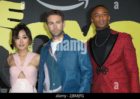 7 giugno 2022: KAREN FUKUHARA, CHACE CRAWFORD e JESSIE T. USHER partecipa allo Screening di anteprima della stagione dei ragazzi 3 al quartiere di intrattenimento di Hoyts il 07 giugno 2022 a Sydney, NSW Australia (Credit Image: © Christopher Khoury/Australian Press Agency via ZUMA Wire) Foto Stock