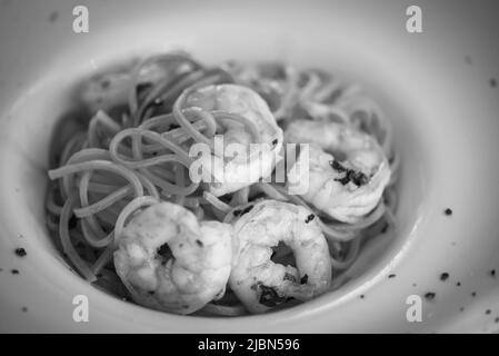 Deliziosa AOP fatta in casa con gamberi freschi Foto Stock