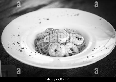 Deliziosa AOP fatta in casa con gamberi freschi Foto Stock