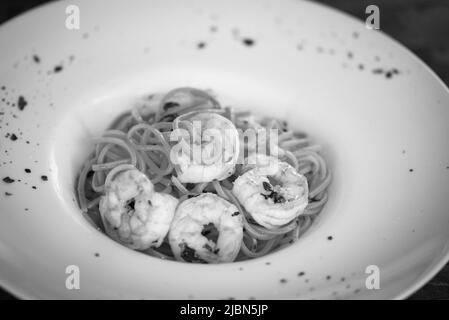 Deliziosa AOP fatta in casa con gamberi freschi Foto Stock