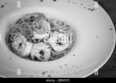 Deliziosa AOP fatta in casa con gamberi freschi Foto Stock