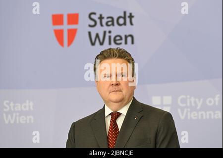 Vienna, Austria. 7th giugno 2022. Informazione mediatica del Sindaco sulla trasparenza delle 80 città e comuni austriaci più popolosi. Foto mostra il sindaco Michael Ludwig (SPÖ) Foto Stock