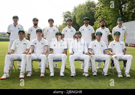 LOUGHBOROUGH, INGHILTERRA. GIUGNO 7TH 2022. Australia Universities raffigurato prima del amichevole T20 cricket partita tra Loughborough University e Australian Universities presso Loughborough University, Inghilterra. (Credit: James Holyoak/Alamy Live News) Foto Stock