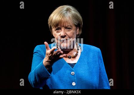 Berlino, Germania. 07th giugno 2022. Ex cancelliere tedesco Angela Merkel. Credit: Fabian Sommer/dpa/Alamy Live News Foto Stock