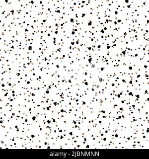 Texture granulosa senza cuciture. Fondo di grano di distress. Polvere grungy effetto ripetuto. Ripetizione overlay sporca. Stampa effetto distensione Illustrazione Vettoriale