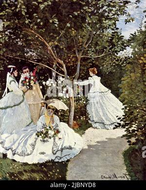 Women in the Garden, 1866–1867, Pittura di Claude Monet Foto Stock