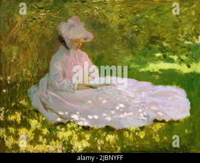 Primavera, 1872, Pittura di Claude Monet Foto Stock