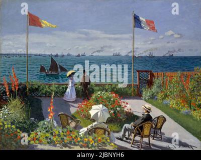 Giardino di Sainte-Adresse ('Jardin à Sainte-Adresse'), 1867, Pittura di Claude Monet Foto Stock