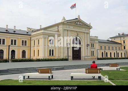Stazione ferroviaria principale di Belgrado in Serbia Foto Stock