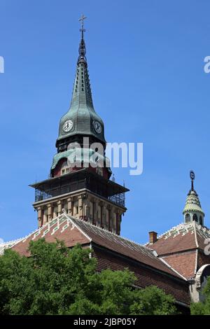 Torre del Municipio di Subotica in Serbia Foto Stock