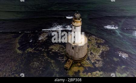 Faro di Rattray Head, Peterhead, Aberdeenshire.Scotland Foto Stock