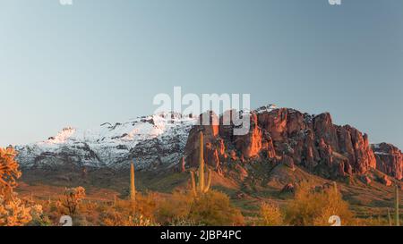 Superstition Mountains, Arizona Foto Stock