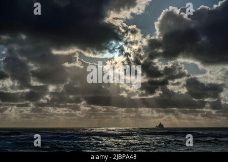 USA, Oregon, Clatsop County, West Coast, Oregon Coast, Cannon Beach, faro di Tillamook Foto Stock