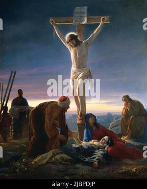 Cristo sulla Croce di Carl Heinrich Bloch (1834-1890) Foto Stock