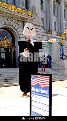 Corte suprema decisione di aborto protesta san francisco calif USA Foto Stock