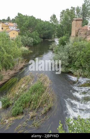 Mulino Molino de la Casca, Plasencia, Spagna. Vecchio mulino a olio del fiume Jerte Foto Stock