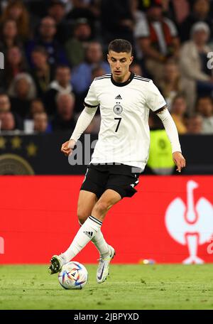 Monaco di Baviera, Germania, 7th giugno 2022. Kai Havertz della Germania durante la partita della UEFA Nations League presso l'Allianz Arena di Monaco. Il credito d'immagine dovrebbe essere: David Klein / Sportimage Foto Stock