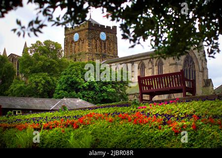 Hexham Abbey, Northumberland Foto Stock